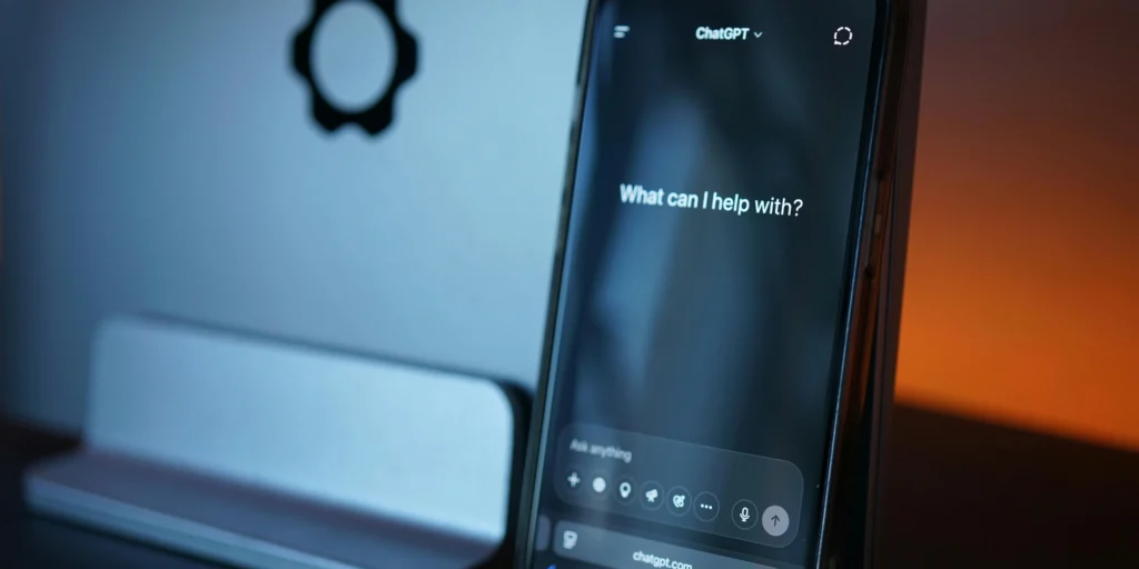 a friendly AI chatbot interface